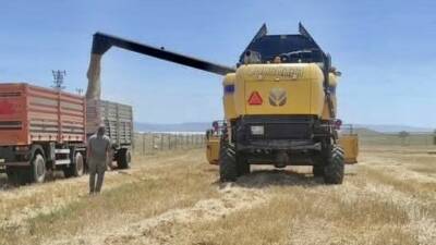 Konya’nın Kulu ilçesinde biçerdöverler denetlendi. Kulu İlçe Tarım ve Orman