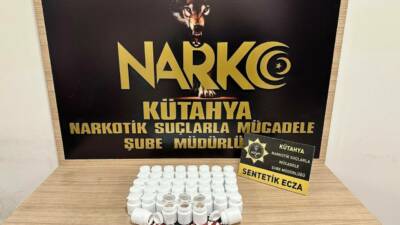 Kütahya’da uygulama noktasında yapılan aramalar sonrasında 2 bin 624 adet