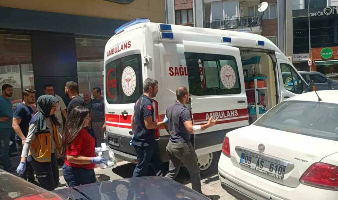 Aydın’ın Efeler ilçesinde bir eczaneye ilaç getiren kurye aracının geri
