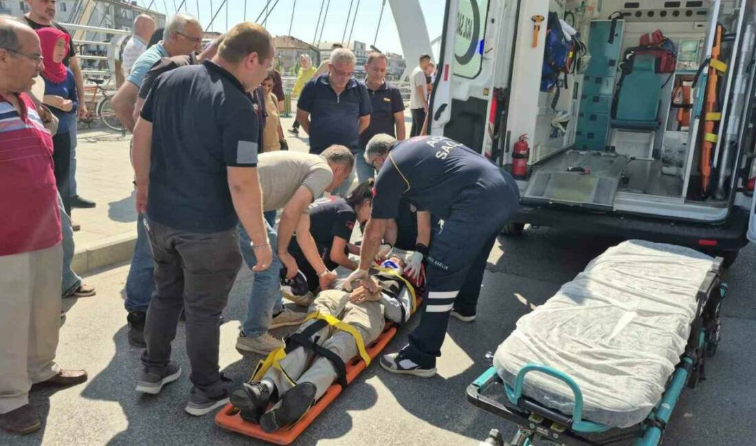 Düzce’de motosiklet ile bisikletin çarpışması sonucunda meydana gelen kazada 2