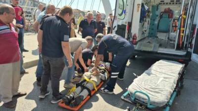 Düzce’de motosiklet ile bisikletin çarpışması sonucunda meydana gelen kazada 2