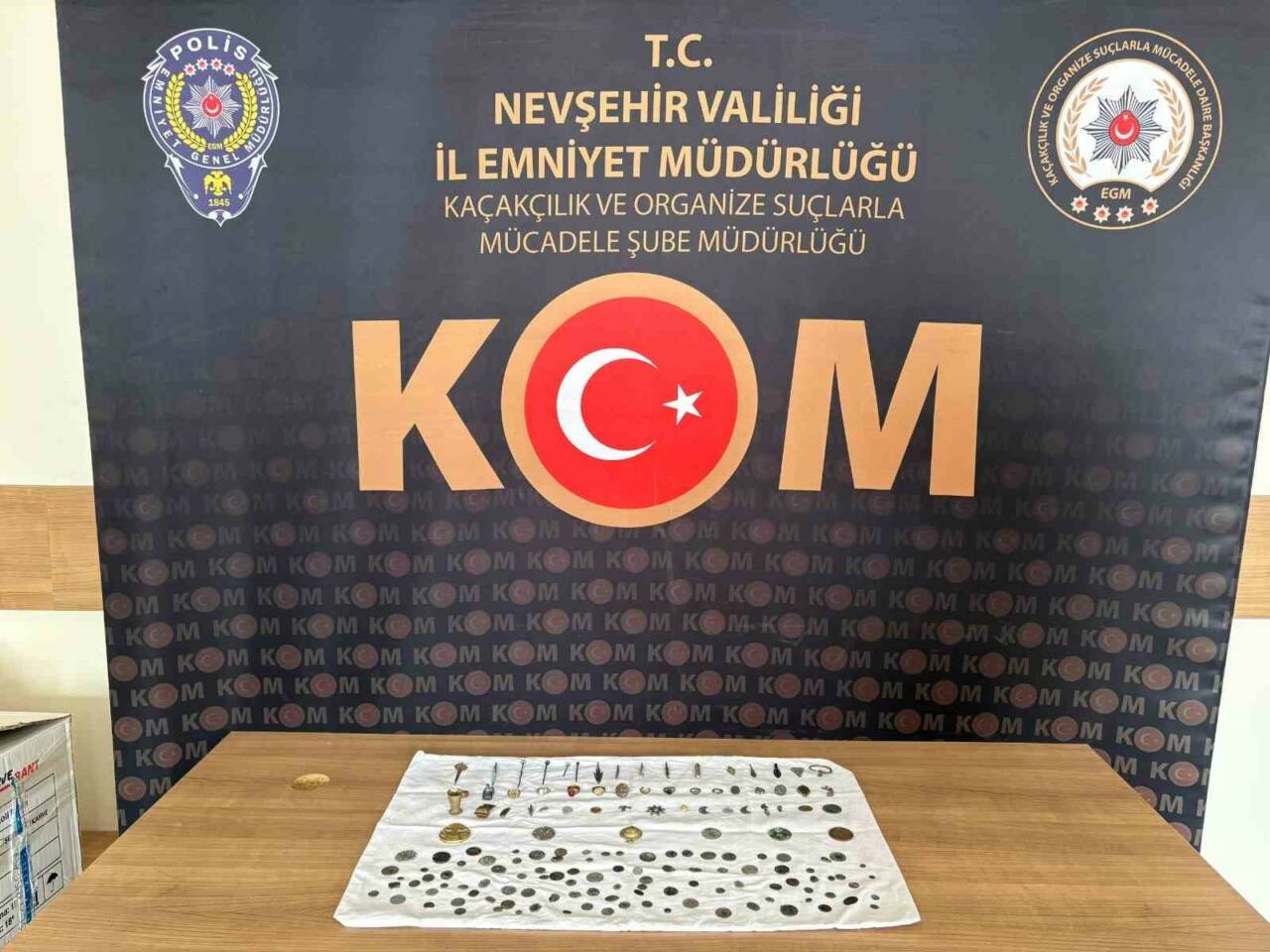 Nevşehir’de çeşitli ebat ve türlerde tarihi eser olduğu değerlendirilen sikke