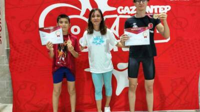 Gaziantep’te düzenlenen okul sporları Türkiye Şampiyonası’nda Aydınlı sporcular altın madalya