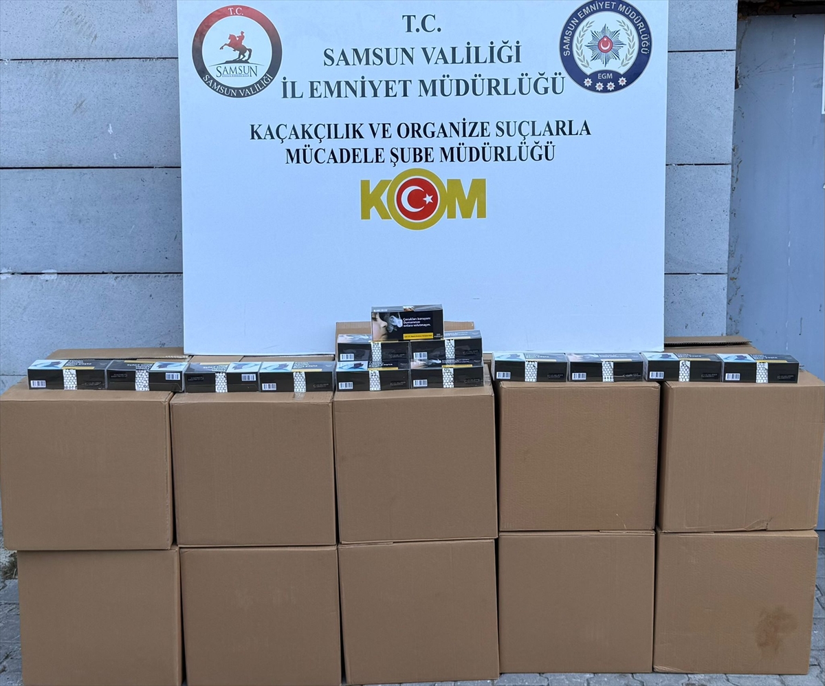 SAMSUN (AA) – Samsun’un İlkadım ilçesinde 200 bin makaron (filtreli