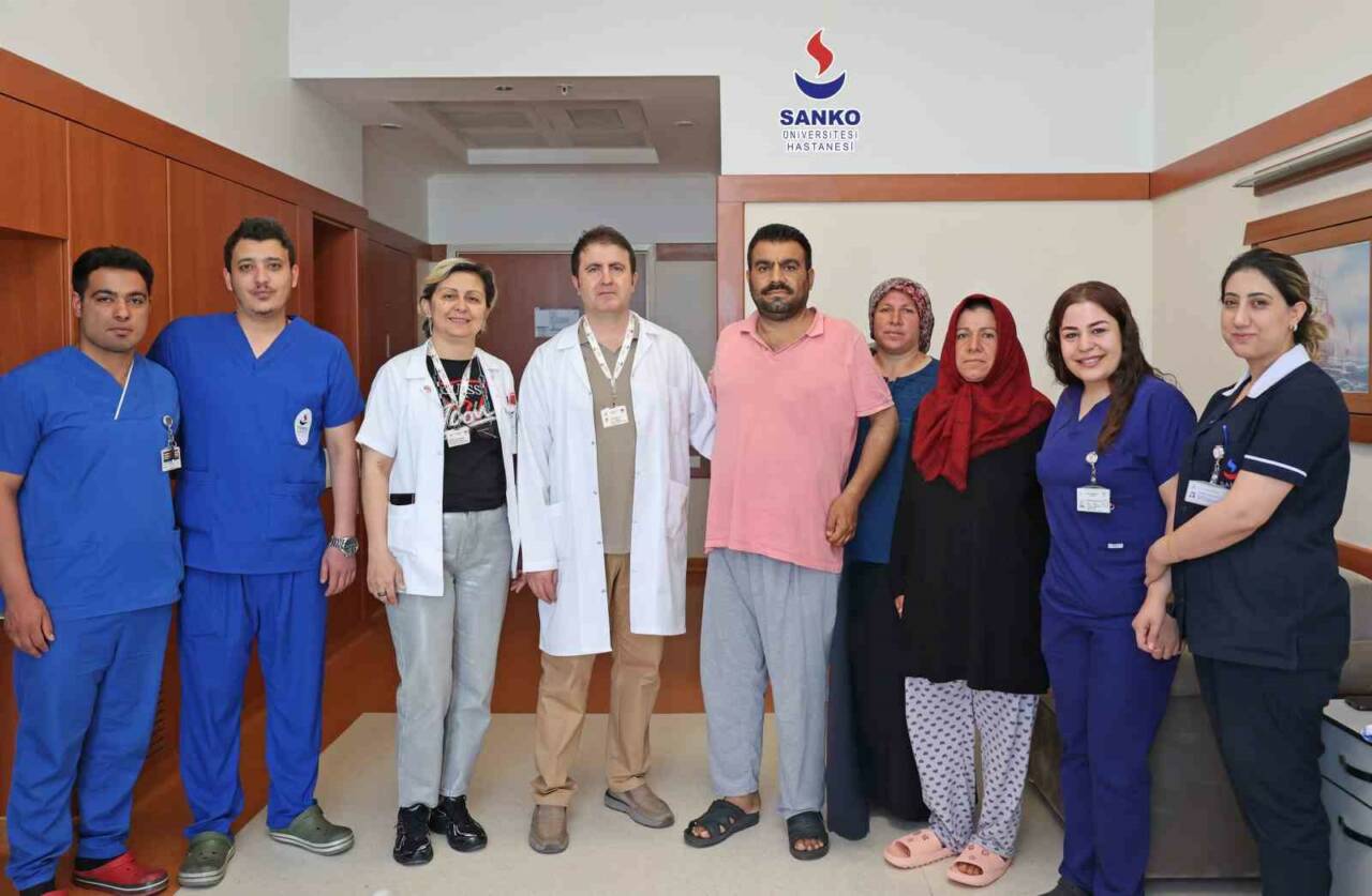 Adıyaman’da yaşayan 40 yaşındaki A.Ç., SANKO Üniversitesi Hastanesi Organ Nakil