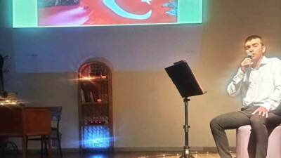 Manisa’nın Sarıgöl ilçesinde öğretmenler tarafından ilk kez düzenlenen “Şiirle Buluşma”