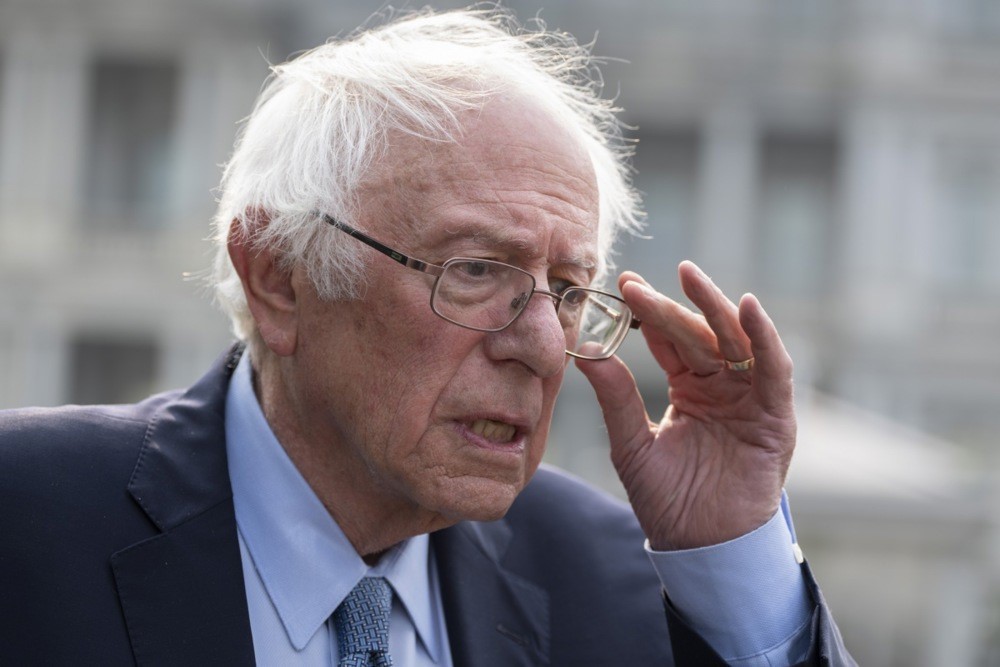 Yahudi kökenli ABD Vermont eyaleti Senatörü Bernie Sanders, Oklahoma eyaletinde