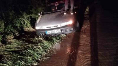 Kastamonu’nun Daday ilçesinde su borusunun patlaması neticesinde akıntıya kapılarak sürüklenen