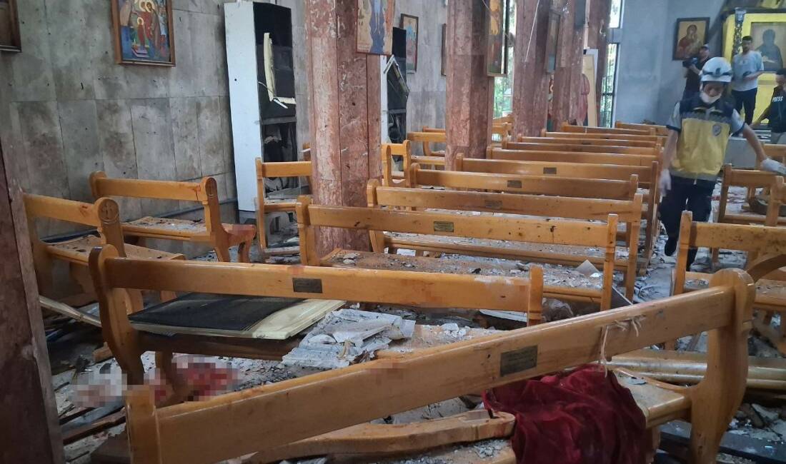 Suriye’nin başkenti Şam’da bulunan bir kiliseye bombalı intihar saldırısı düzenlendi.