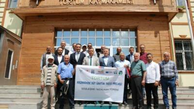 Erzurum’un Tortum İlçesi Kazandere mahallesinde kurulacak olan süt üretim tesisi