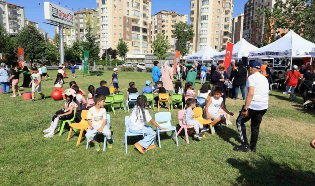 Talas Belediyesi’nin, yaz tatiline giren çocukların karne coşkusunu kutlamak amacıyla