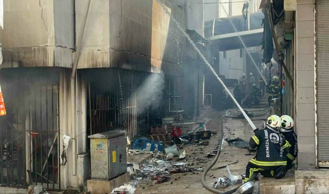 Denizli’de tarihi Kaleiçi Çarşısında büyük korku ve paniğe neden olan