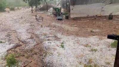 Kütahya’nın Tavşanlı ilçesine bağlı Değirmisaz köyü etkili olan sağanak yağmur