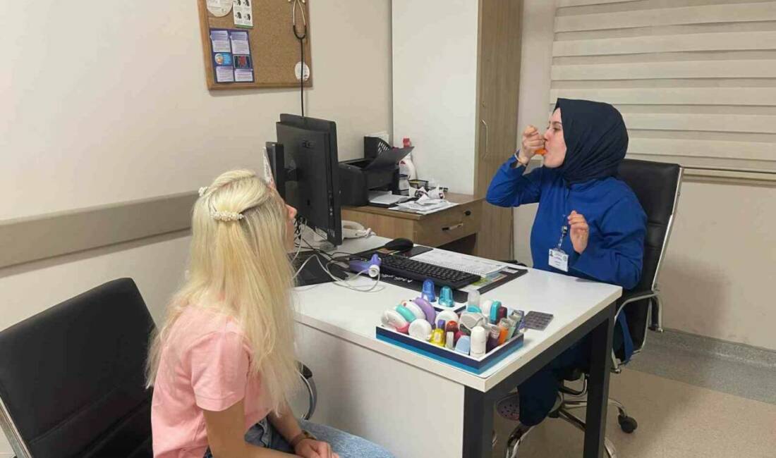 Samsun Çarşamba Devlet Hastanesi, inhaler cihaz kullanımında yapılan birebir eğitimlerle