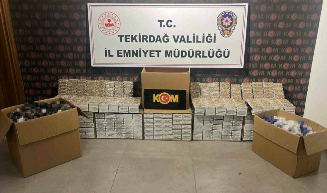 Tekirdağ İl Emniyet Müdürlüğü ekipleri, Şarköy, Çerkezköy ve Kapaklı ilçelerinde