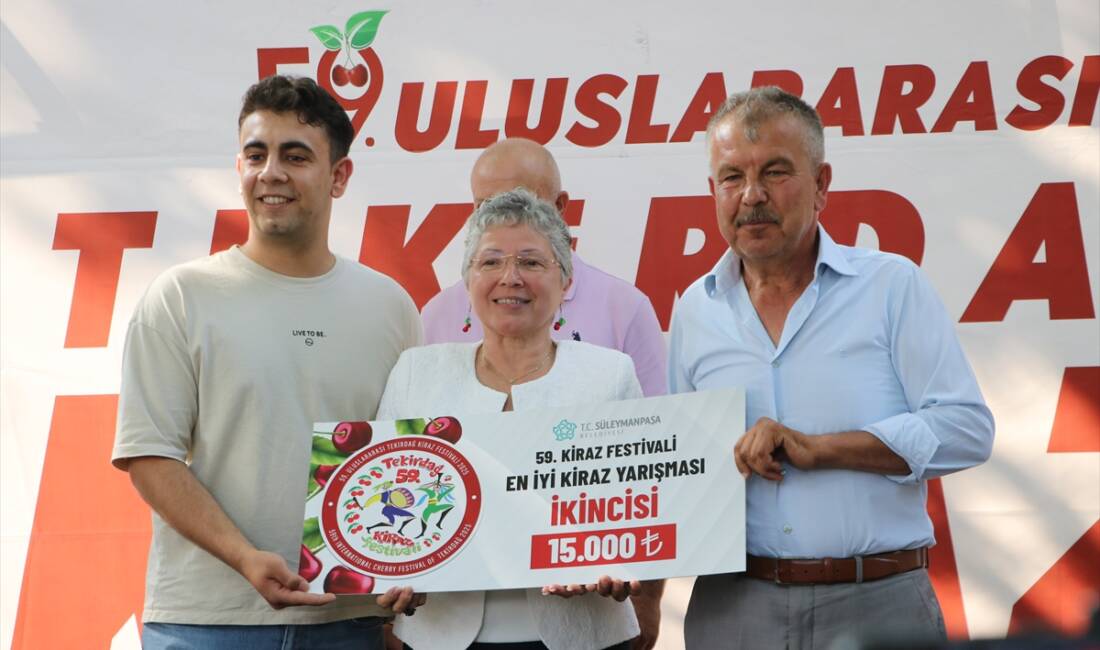 TEKİRDAĞ (AA) – Tekirdağ’da “59. Uluslararası Kiraz Festivali”, açılış töreniyle