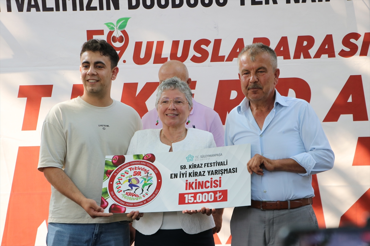 TEKİRDAĞ (AA) – Tekirdağ’da “59. Uluslararası Kiraz Festivali”, açılış töreniyle