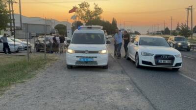 TEKİRDAĞ (AA) – Tekirdağ’ın Ergene ilçesinde park halindeki tıra çarpan