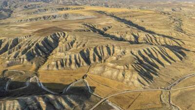 Çankırı’nın Kızılırmak ilçesindeki kireçtaşı, jips, marn ve killi topraklardan oluşan