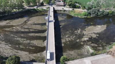 EDİRNE (AA) – Edirne’nin önemli su kaynaklarından Tunca Nehri’nde, kuraklık