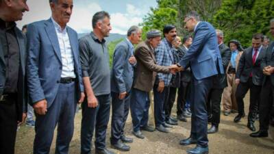 Hakkari Valisi Ali Çelik, Yüksekova ilçesine bağlı köy ve mezralarda