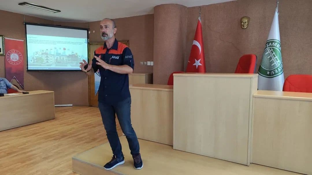 Samsun Çarşamba Denetimli Serbestlik Müdürlüğü tarafından, yükümlülerin doğal afetlere karşı