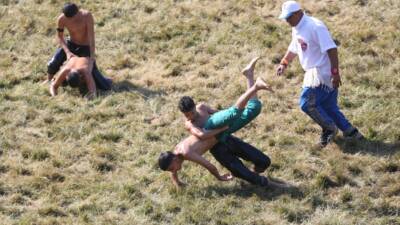 EDIRNE (AA) – 664. Tarihi Kırkpınar Yağlı Güreşleri’nin son günü,