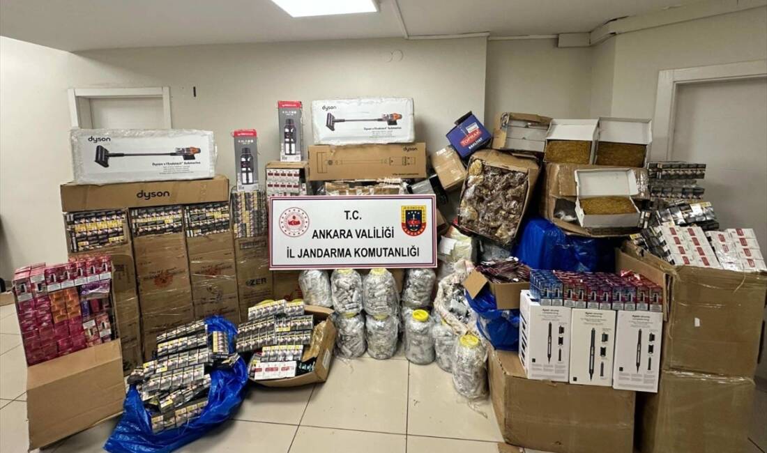 ANKARA (AA) – Ankara’da jandarma ekiplerince durdurulan bir tırda yapılan