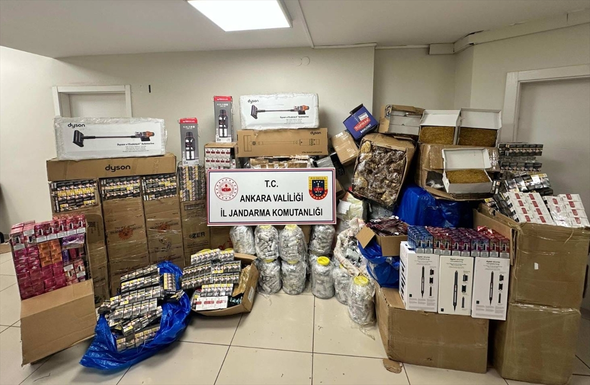 ANKARA (AA) – Ankara’da jandarma ekiplerince durdurulan bir tırda yapılan