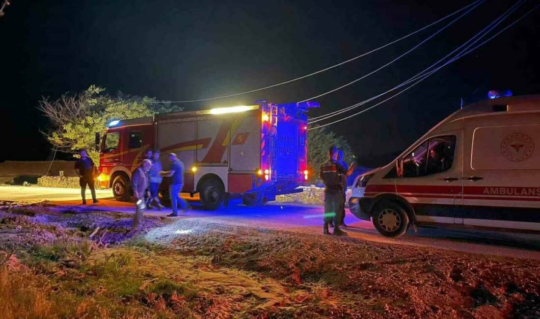 Ankara’nın Haymana ilçesinde seyir halindeki tır elektrik tellerine takıldı. Trafonun