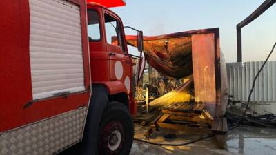 ANTALYA (AA) – Antalya’nın Serik ilçesinde işçilerin kaldığı konteynerde çıkan