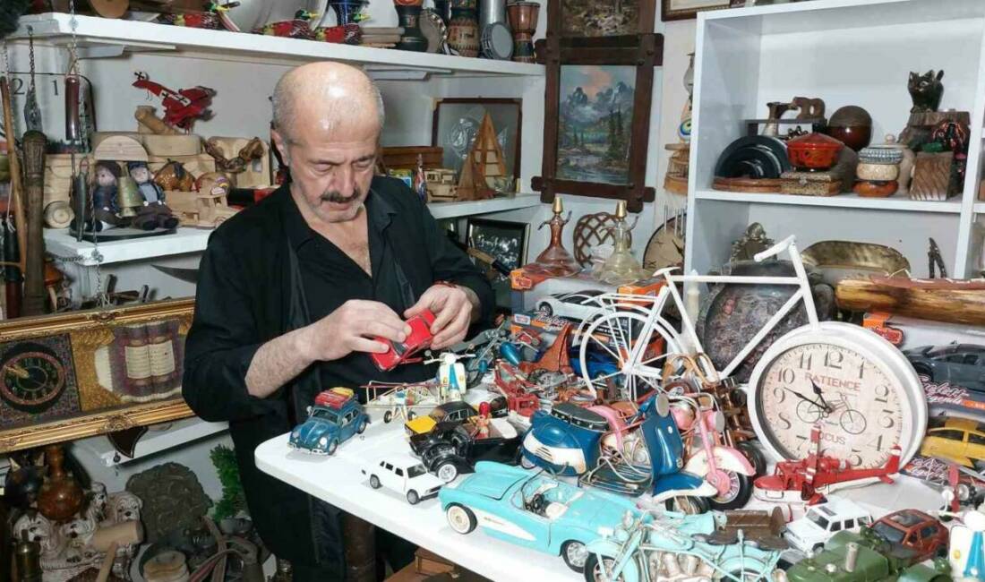 Samsun’da emekli tekniker Suat Dolunay’ın antikaya olan tutkusu, 4 odalı