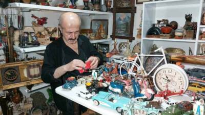 Samsun’da emekli tekniker Suat Dolunay’ın antikaya olan tutkusu, 4 odalı