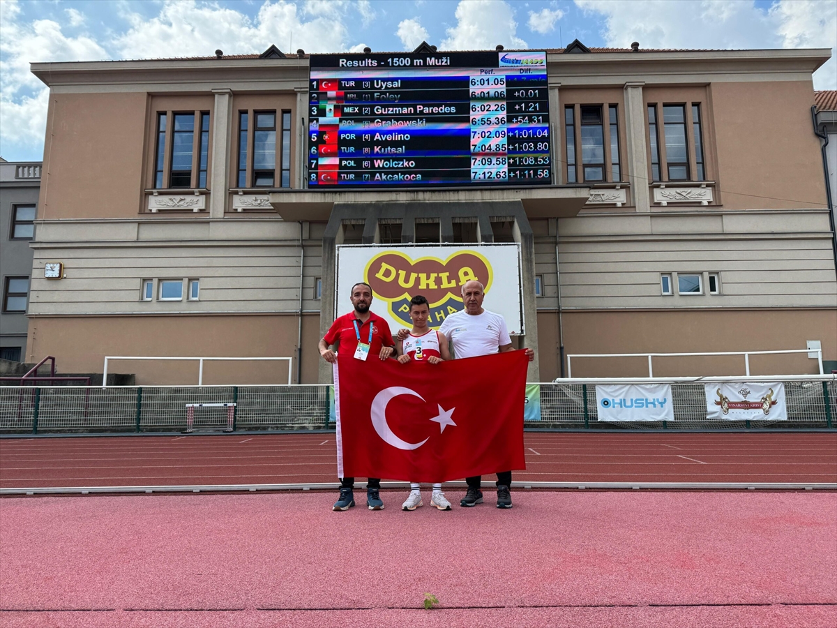 - Milli atlet Muhammet Eren Uysal, 1500 metre yarışında altın