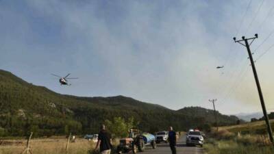 Balıkesir’in Dursunbey ilçesinde öğleden sonra çıkan orman yangını kontrol altına