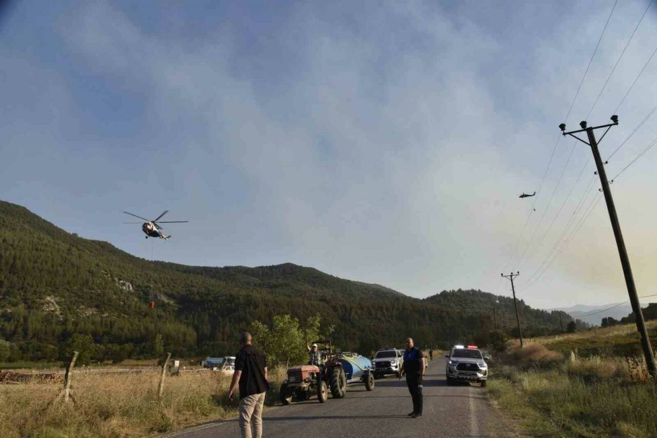 Balıkesir’in Dursunbey ilçesinde öğleden sonra çıkan orman yangını kontrol altına