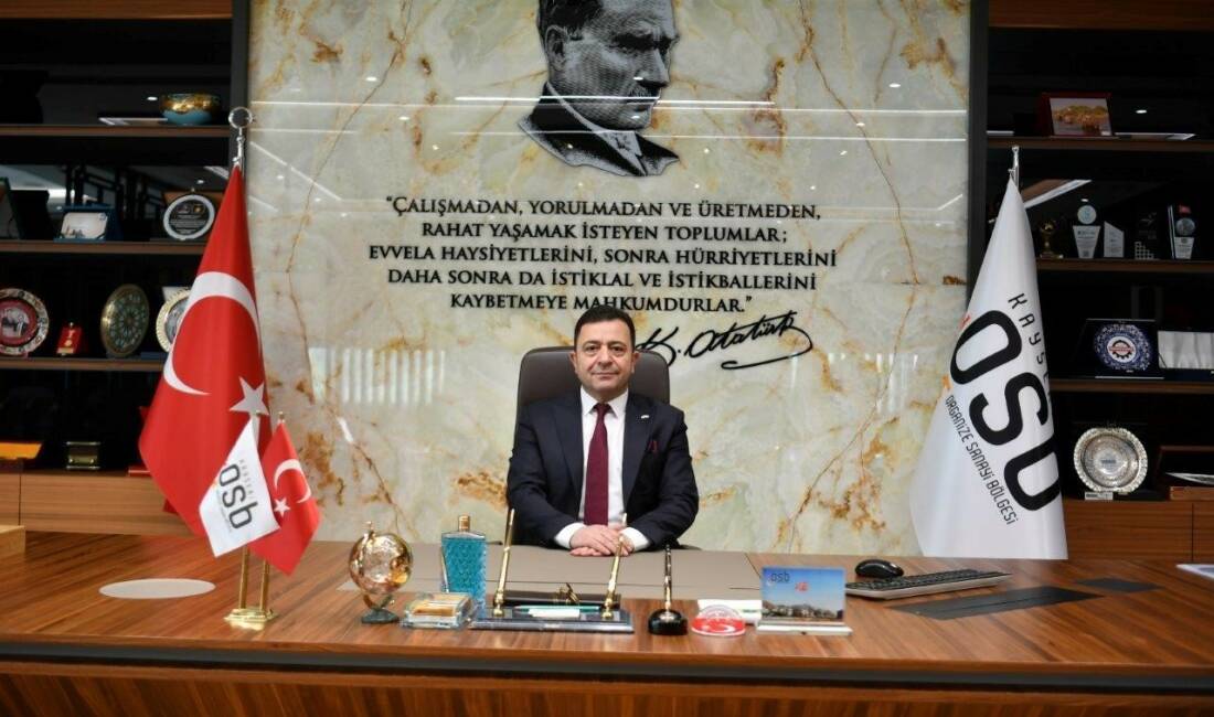 Kayseri Organize Sanayi Bölgesi (OSB) Yönetim Kurulu Başkanı Mehmet Yalçın,