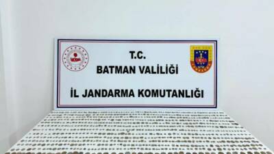 Batman’da müşteri kılığına giren jandarma ekipleri, bin 245 adet tarihi