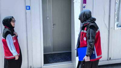 Bilecik Sosyal Hizmet Merkezi (SHM) Psikososyal destek ekibi, yangından etkilenen