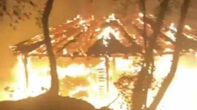 Bursa’da Uludağ’ın eteklerindeki Hamamlıkızık bölgesinde piknikçilerin söndürmeden bıraktığı ateş ormanı