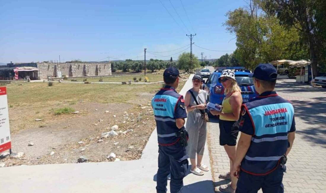 Aydın’ın Didim ilçesinde jandarma ekipleri, kadına yönelik şiddetle mücadele kapsamında