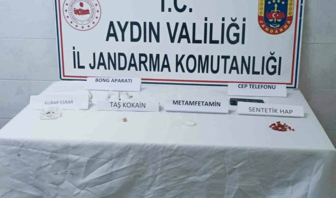 Aydın’ın Didim ilçesinde jandarma ekiplerinin uyuşturucuya yönelik gerçekleştirdiği operasyonda gözaltına