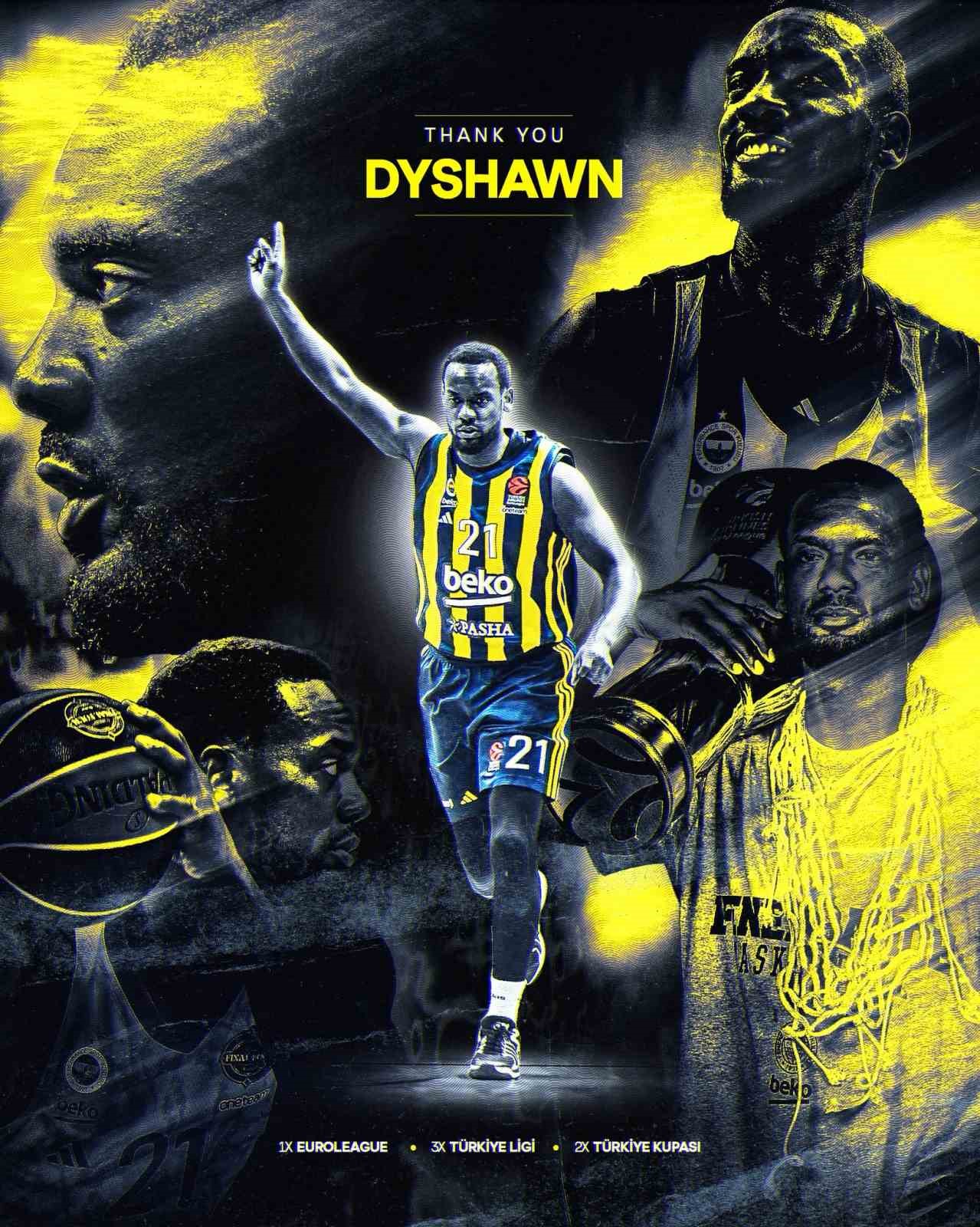 Fenerbahçe Beko, Kanadalı basketbolcu Dyshawn Pierre ’ye katkılarından dolayı teşekkür