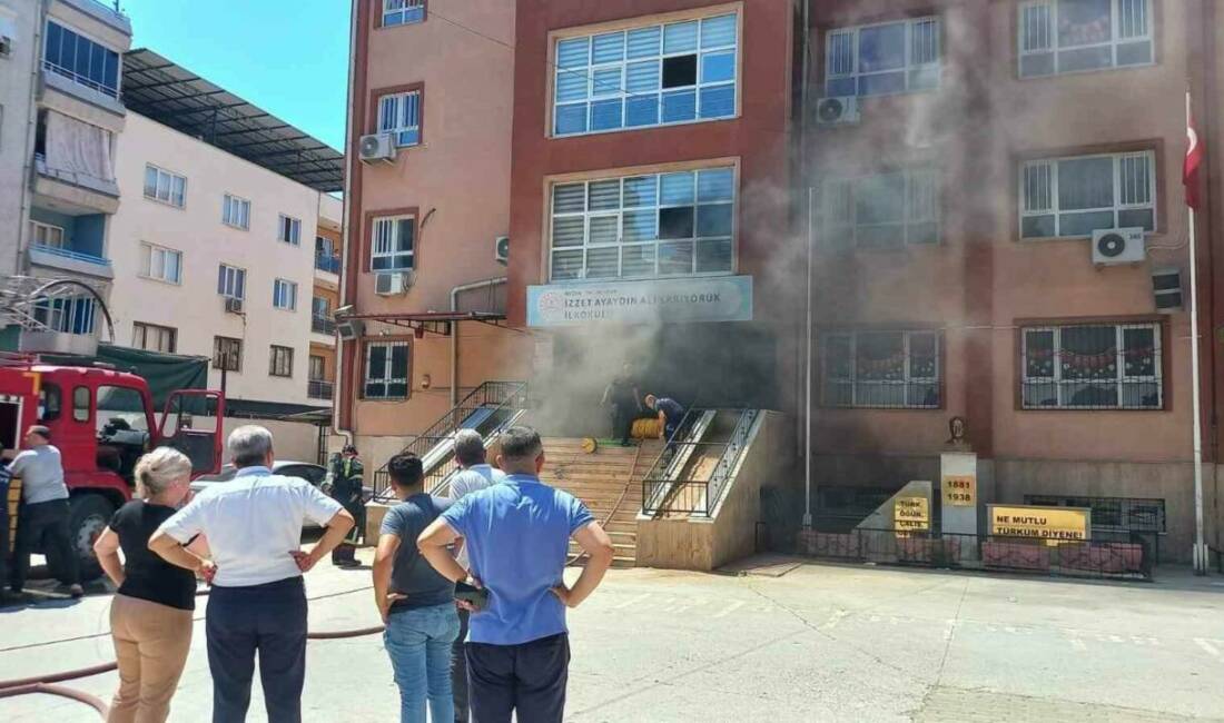 Aydın’ın İncirliova ilçesinde bulunan İzzet Ayaydın İlkokulunun zemin katında henüz