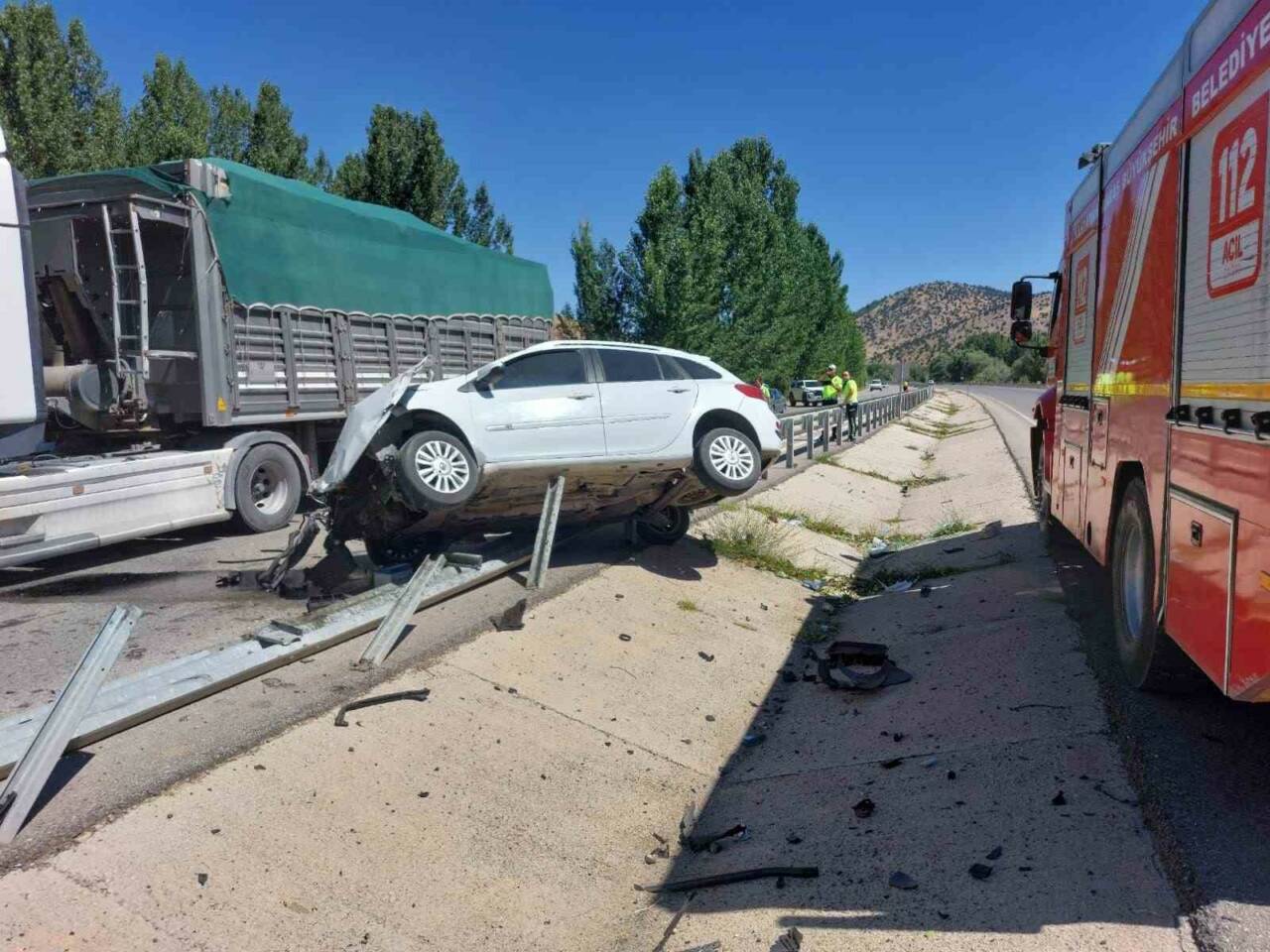 Kahramanmaraş’ta 3 ayrı noktada meydana gelen trafik kazasında 8 kişi