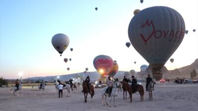 NEVŞEHİR (AA) – Nevşehir’in Göreme beldesinde, “Kapadokya At ve Atçılık