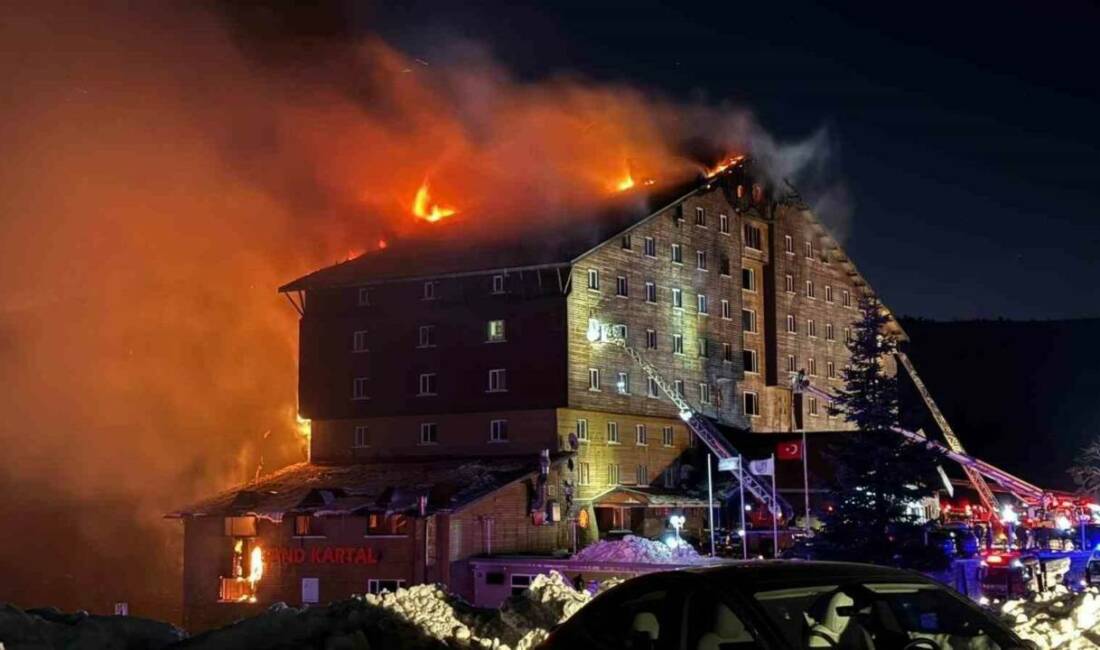 Bolu Grand Kartal Otel’de 78 kişi yaşamını yitirdiği, 133 kişinin