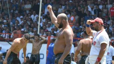 664. Tarihi Kırkpınar Yağlı Güreşleri’nde yarı final müsabakalarının ardından Feyzullah