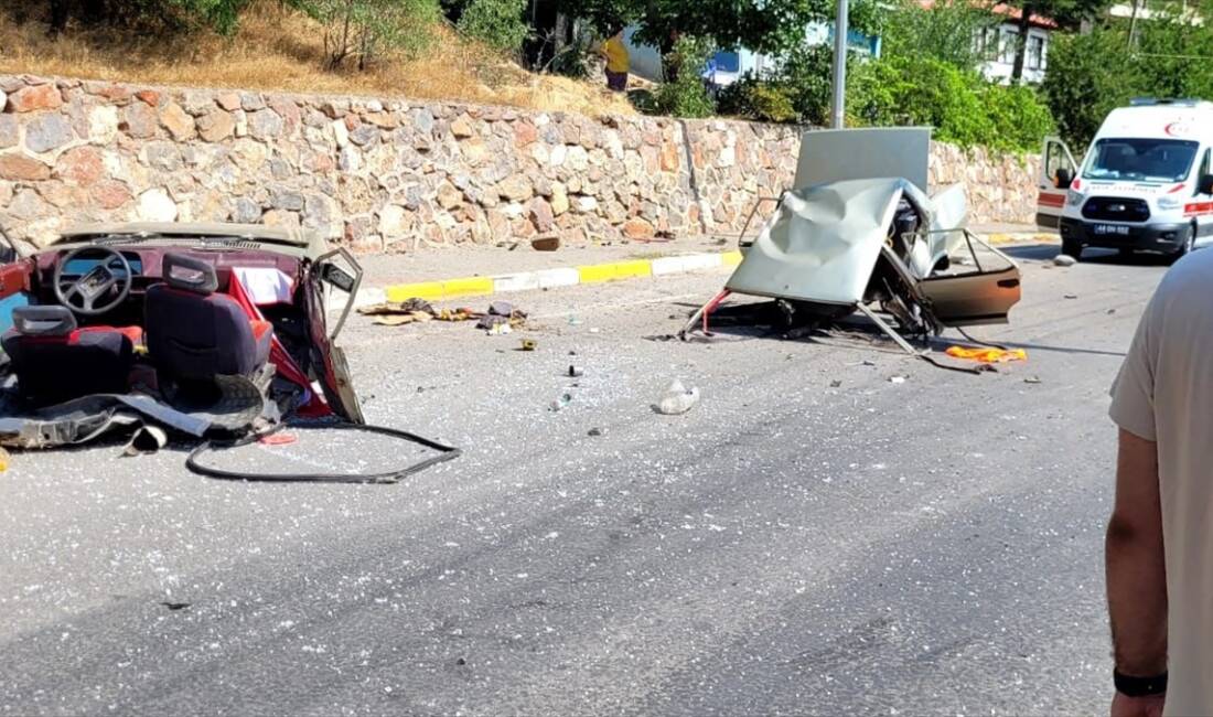 MALATYA (AA) – Malatya’nın Arapgir ilçesinde elektrik direğine çarpan otomobilin