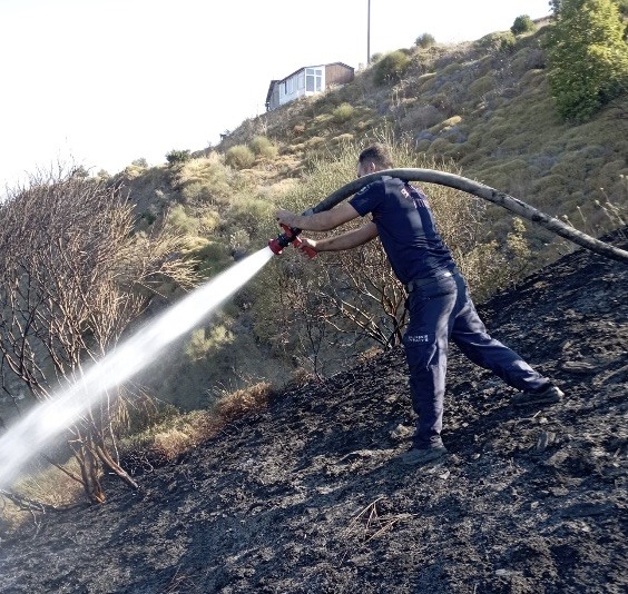 Balıkesir’in Marmara Adası ilçesine bağlı Çınarlı Mahallesi liman mevkiinde çıkan
